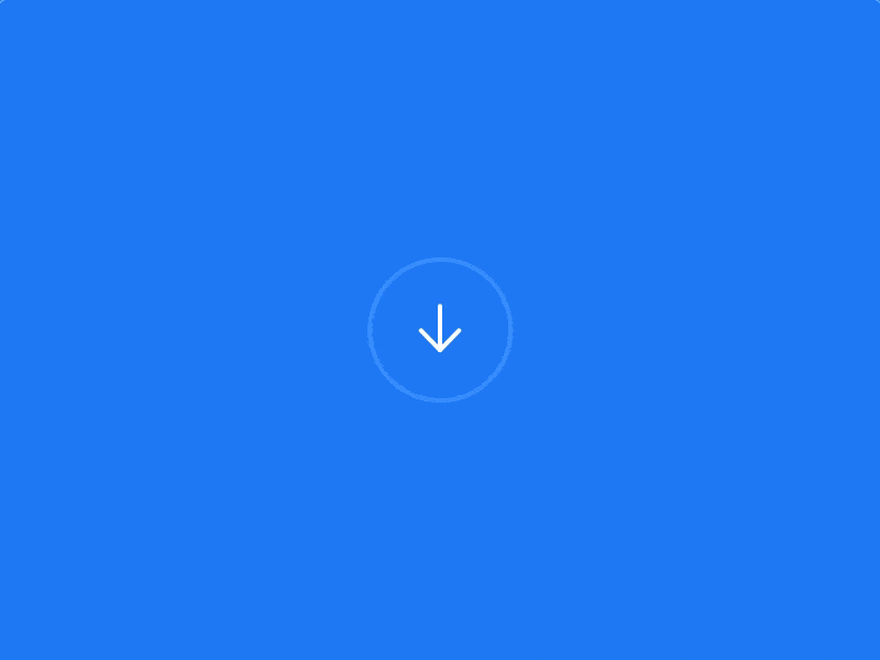 fluid download microinteraction
