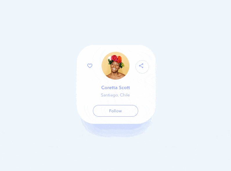 social share microinteraction