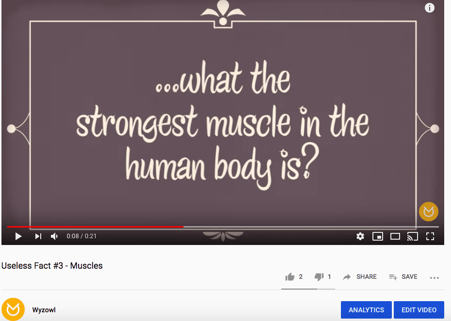 Wyzowl YouTube video