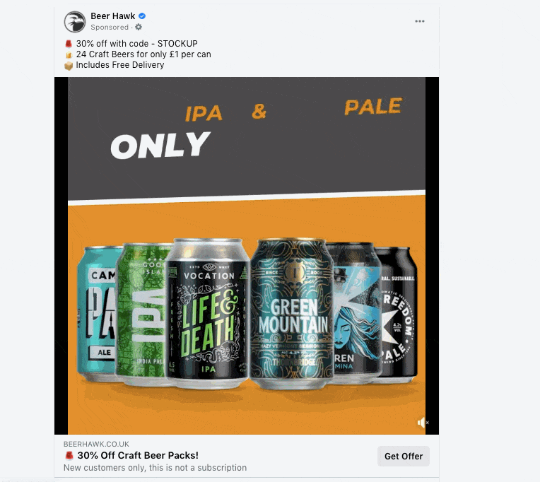 Facebook + Beer Hawk