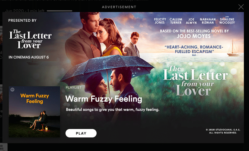 Spotify + Studio Canal