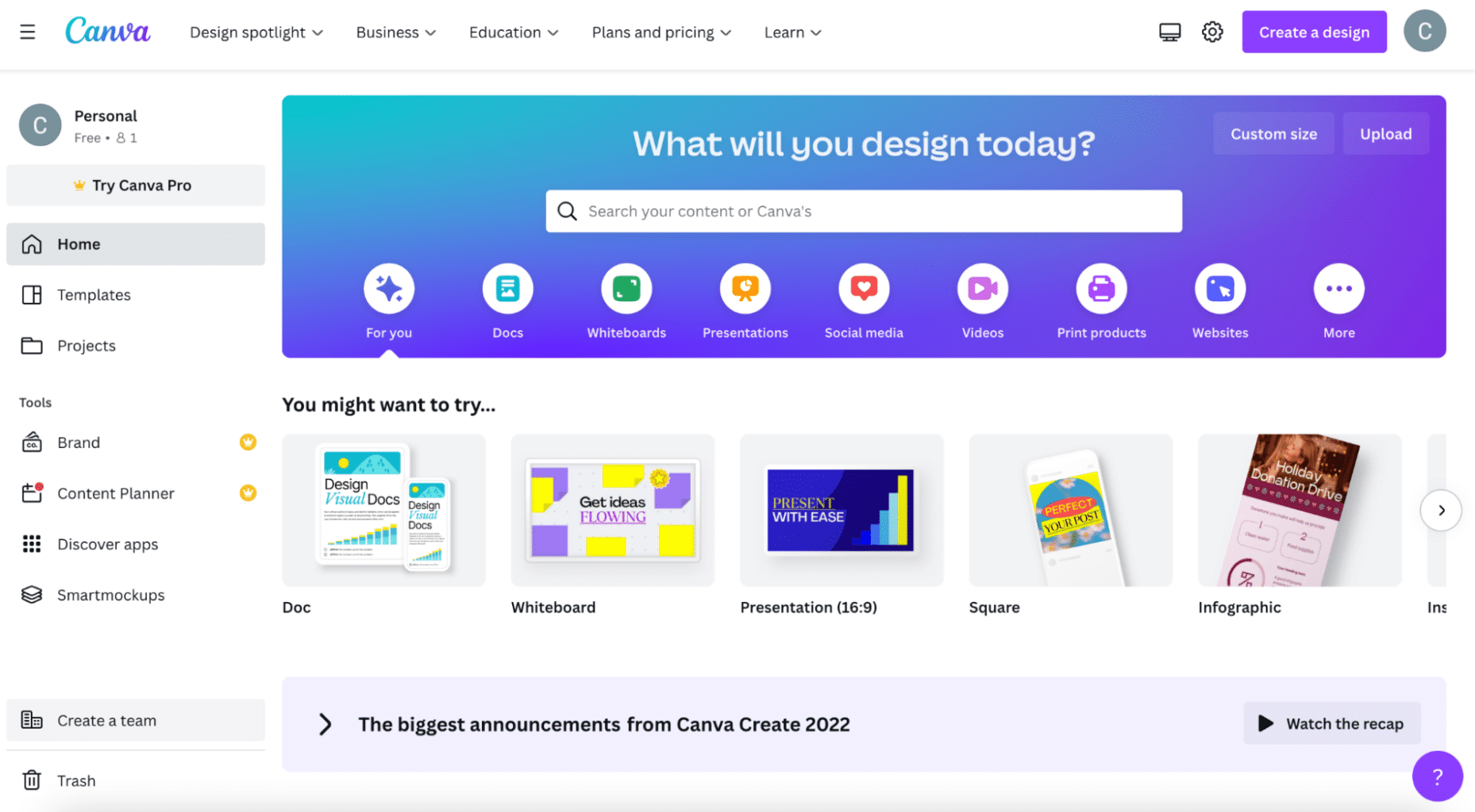 Canva UI