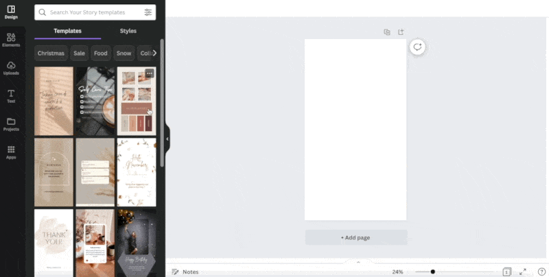 Canva UI
