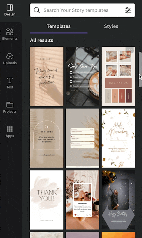 Canva templates