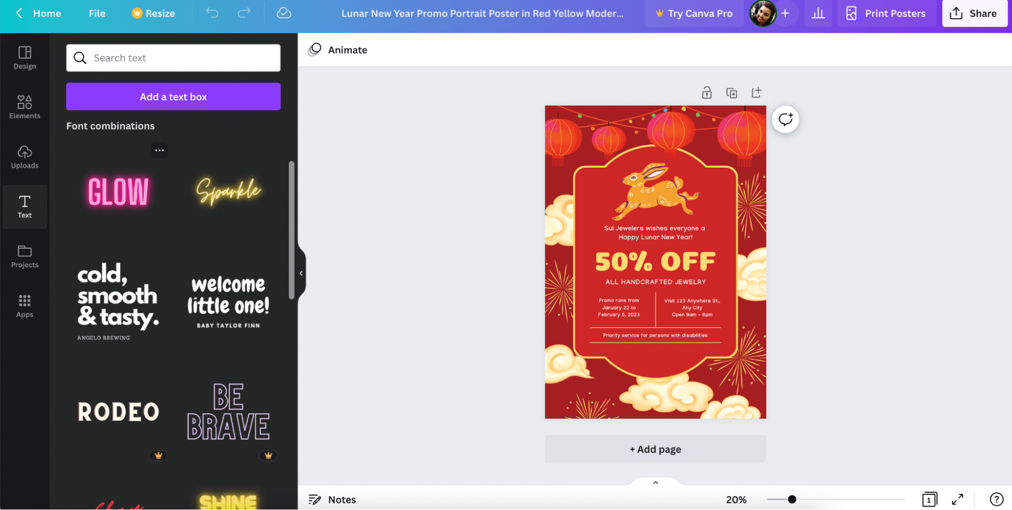 Canva project