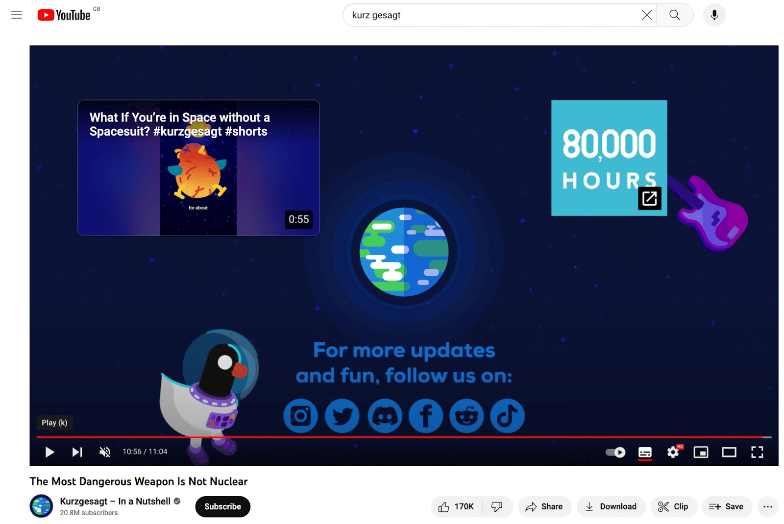 YouTube end screen templates